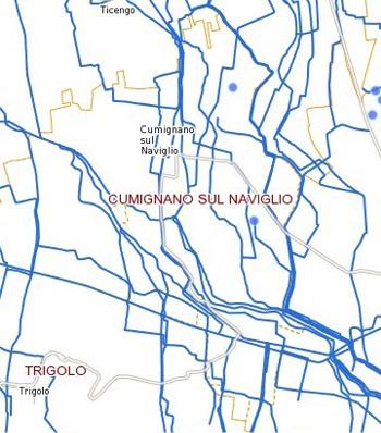 Idrografia del territorio di Cumignano