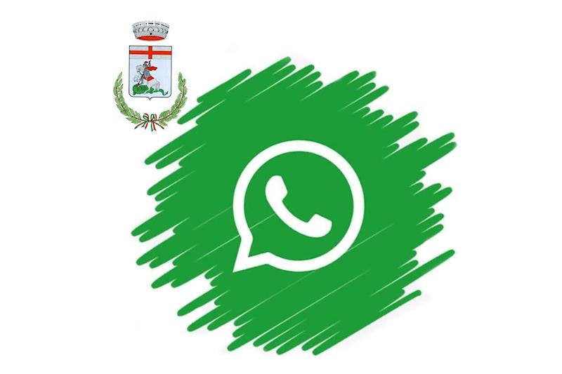 Logo Whatsapp e stemma comunale.
